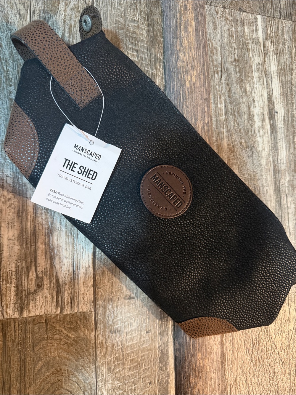 Manscaped The Shed Travel Storage Bag — Black & Brown